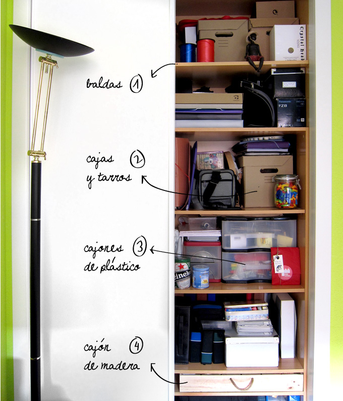 Un DIY para convertir tu armario en estantería
